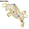 2 Colors Shell Taurus Brooches Pin Zodiac Star Jewelry Accessory Bull Badge For Suit - Image 7