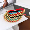 Handmade Braided Bracelets For Women Couple Jewelry Gift Gold Plated Beads Bracelet Accessories - Image 2