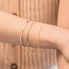 Simple Design Stainless Steel Pull-out Adjustable Bracelet Golden Color Snake Chain Bangle for Women Girl Men Beads Jewelry Gift - Image 1