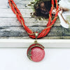 Multilayer Beads Chain Crystal Gem Stone Pendant Necklaces Boho Statement Jewelry - Image 15