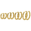 6pcs 8/10/12/14mm Stainless Steel Round Embossing Ear Rings Hoop Earrings for Women Female Girls Korea Jewelry Supplies - Image 4