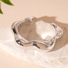 Exaggerated Irregular Cuff Bracelets for Women Punk Gold Silver Color Glossy Opening Plastic Bangle Female Jewelry - Image 9