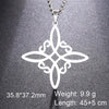 Vintage Witch Knot Pendant Necklace Celtic Women's Witch Protection Talisman Stainless Steel Simple Jewelry - Image 12