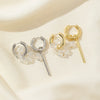 Statement Minimalist Gold Silver Color Asymmetric Square crystal Pendant Hoop Earrings Street Style Elegant Jewelry - Image 2