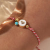 Martis Series Heart Pattern Star Synthetic Turquoise Bead Greek March Bracelets For Women Gifts - Image 3