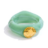 60mm Multi-Color Resin Wide Bracelet Bangle Exclusive Stainless Steel Style Wrist Jewelry Gift - Image 9