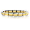 Women Men Simple Bangles Charms Italian Links Stainless Steel 9mm Width Gold Color Bracelets Jewelry Gifts - Image 8