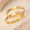 Hollow Stars and Carve Bangle Stars All Aligned Bracelet Set Stainless Steel Jewelry for Women - Image 2