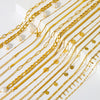 Summer Gold Color Anklets For Women Stainless Steel Firga Chain Feet Jewelry Layered Link Chain Accessory - Image 2