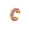 1PC Double Layer Round C Shape Ear Clip On Earrings Woman Fake Piercing Ear Cuff Zircon Geometric Jewelry Gold Silver Color - Image 7