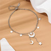 316L Stainless Steel Jewelry Summer Beach Style Seashells Stars Moon Charm Beading Anklets Chain For Women - Image 9