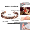 Copper Bracelets Twisted Handmade Braided 12mm Adjustable Bangles High Magnet Jewelry Resizable Cuff - Image 6