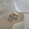 Korean Arrival Metal Fresh Lovely Sweet Grey Leaf Stud Earrings for Women Jewelry Gifts - Image 20