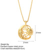 Stainless Steel Chain Necklace with Colorful Pendant Designs - Image 45
