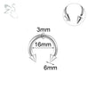 ZS 1PC 2/4/6/8G Spike Horseshoe Nose Ring Stainelss Steel Cone Large Gauge Piercings Internal Threaded Septum Nose Ear Expander - Image 17