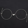 2Pcs/set Magnet Couple Bracelets Heart Attraction Bracelet Stainless Steel Charm Simple Cuban Chains Key Lock Jewelry Gifts - Image 12