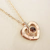 Necklace 100 Languages I Love You Projection Heart Pendant Necklace For Mother's Day Gifts - Image 7