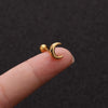 1PC Helix Piercing Stud Earrings For Women Conch Flat Ear Lobe Piercings Cartilage Tragus Stainless Steel Body Jewelry Girl Gift - Image 5