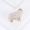 Pearl Sheep Brooches for Women Unisex Casual Party Accessories Gifts Friends Decoration - Image 3