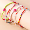 5Pcs/Set Handmade Flower Beads Anklets for Women Summer Beach Ankle Bracelets Foot Leg Chain Girls Holiday Jewelry Gifts - Image 3