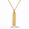 Cylinder Ashes Urn Pendant Charm Stainless Steel Cremation Memorial Necklace Jewelry 3 Colors - Image 12