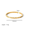 Minimalist Highlight Gold Plated Geometric Bangles Glossy Stainless Steel Bangle For Women Gifts - Image 10