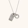 La. Muses Sparkling Cubic Zirconia Square Star U-shaped Pendant Stainless Steel Women's Necklace Jewelry Gifts - Image 8