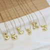 Creative A-Z Balloon Bubble Letter pendant Neckalce for Women Gold Plated Chunky Initial Necklaces Jewelry Birthday Gift - Image 33
