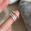 Silver Rings for Women Couple Minimalist Narrow Sparckling Star Jewelry Birthday Gift Prevent Allergy - Image 3