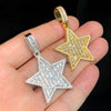 Iced Out Hip Hop Star Pendant Necklace for Men Women Bling Cubic Zirconia Cz Paved Jewelry - Image 6