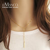 Y-Shaped Pendant Necklace Women's Simple Bamboo Chain Necklace Women's Stainless Steel Collar Jewelry - Image 1