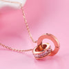 Elegant Stainless Steel Interlocking Circles Infinity Style Roman Numbers Wedding Collar Necklace For Women Jewelry - Image 2