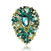 Crystal Water-drop Brooches for Women Vintage Pendant Style Elegant Wedding Pins Party Jewelry Brooch - Image 2