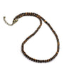 Simple 4mm Small Stone Necklace Men Handmade Howlite Tiger Eyes Beaded 48cm Short Collar Boyfriend Leisure Jewelry - Image 12