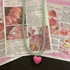 Colorful Beaded Choker Necklace with Heart Pendant Y2K Style - Image 4