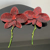 Vintage Metal Wine Red Enamel Drip Glaze Large Fower Earrings for Women Charm Exaggerated Wedding Jewelry Gift - Image 5