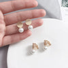 Minimalist Simple Small Round Pearls Earrings Ears Clip White simulation Pearls Clip on Earrings No Piercing For Women Lady - Image 1