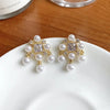 Temperament Bow Pearl Ear Clips Earrings Without Ears Hole Women's Sweet Temperament Versatile Rhinestone Clip on Earrings - Image 15