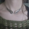 Alloy Angel Wing Choker Necklace with 48 cm Chain and 4.5 cm Extension - Image 1