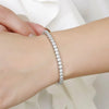 Women's 4mm Zirconia Tennis Bracelet Crystal Charm Thin Chain Wedding Jewelry Accessory - Image 4
