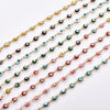 4 mm Turkish Evil Eye Bead Anklet in Multiple Colors and Lengths - Image 4
