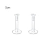 2pcs Clear Surgery Bioflex Nose Rings Belly Rings Septum Eyebrow Lip Cartilage Earring Industrial Plastic Piercing Jewelry - Image 8