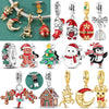 Silver Charm Pendant Christmas Stocking Cat Gingerbread Man Reindeer Bead Fit Bracelet Bangle Woman Jewelry - Image 1