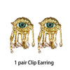 Women Vintage Eyes of Demon Earring Ring Exaggerated Earrings Style Imitated Pearl Girls Delicate Tassels Jewelry - Image 10