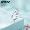 Romantic Hand Open Finger Rings For Women Silver Girl European Simple Adjustable Guardian Ring Jewelry Gift - Image 5