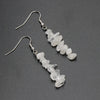 Chip Stone Crystal Earrings Raw Gemstone Amethyst Lapis Lazuli Tiger's Eye Rose Quartz Chakra Earring - Image 13
