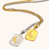 La. Muses Mixed Color Sun Moon Double Sided Pendant Stainless Steel Women's Necklace Pvd Gold Plated Jewelry Accessories - Image 5