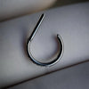 Titanium Nose Ring Piercing 8/10/12mm Nose Ring D Shape Segment Clicke Cartilage Tragus Helix Industrial Piercing Body - Image 16