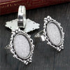 13x18mm 5pcs Antique Silver Plated And Bronze Plated Brass Oval Adjustable Ring Settings Blank/Base,Fit 13x18mm Glass Cabochons - Image 23