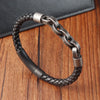 Leather Bracelet Infinity Shape Special Pattern Men's Bracelet for Men Stainless Steel Jewelry Accessories Gift - Image 1